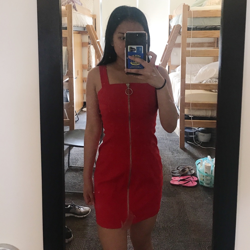 Red dress
